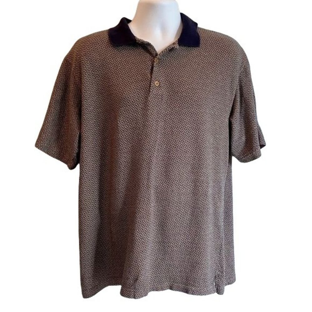 Pebble Beach Cotton Polo Shirt Mens Large